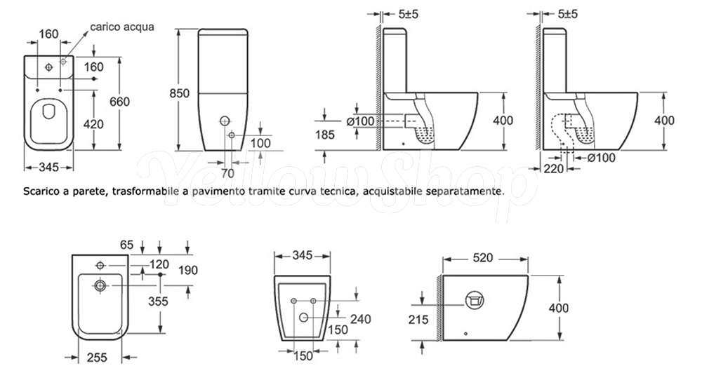 Spazio Tra Bidet E Wc.Distanza Scarico Wc Filo Muro Bigwhitecloudrecs