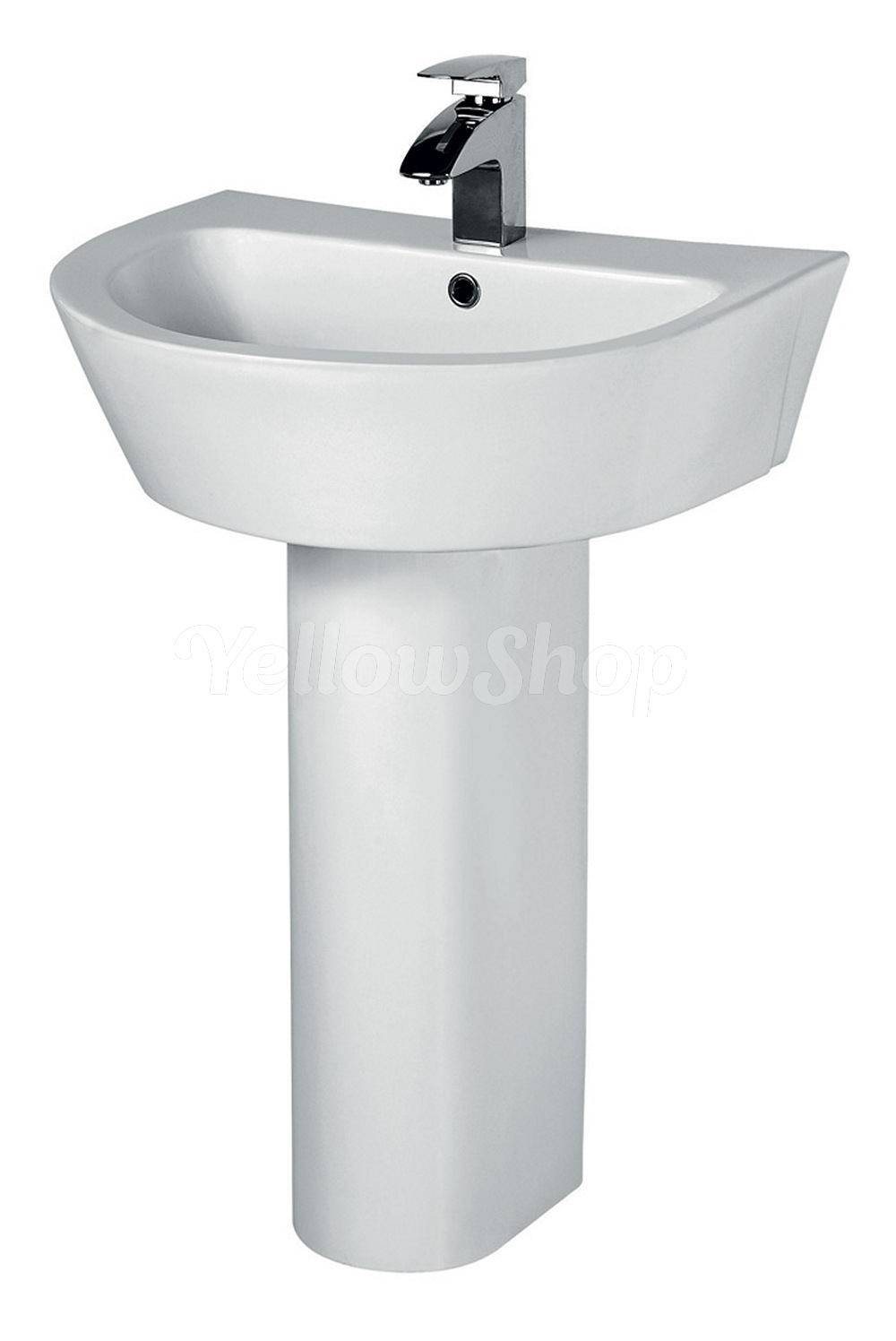 Lavandino Bagno Con Colonna.Lavabo Con Colonna Ceramica Moderno Lavandino Lavello Sanitari A Terra Bagno Ebay