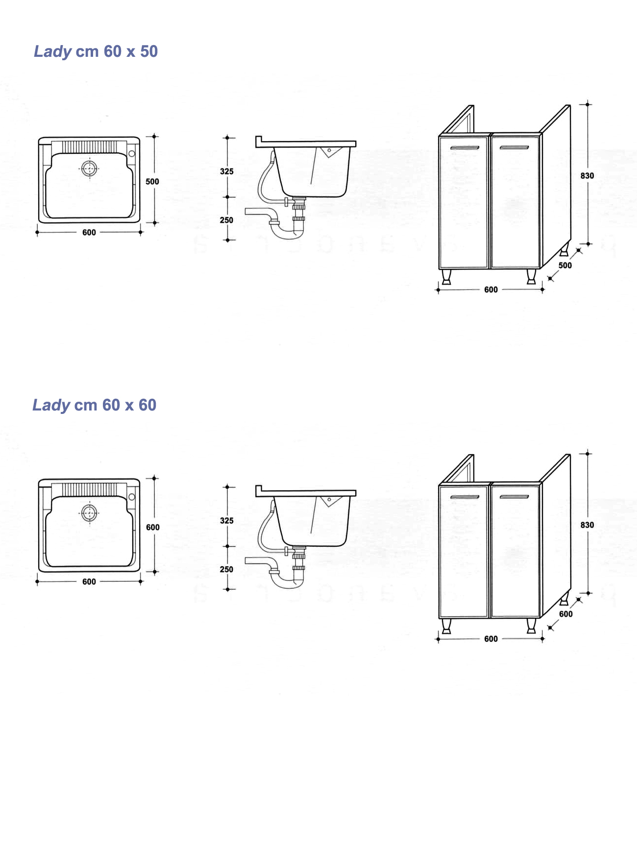 Lavatoio Per Lavanderia Dimensioni.Mobile Lavatoio Lavanderia Lavapanni Lavatrice Lavabo Cm 45 50 60 80 110 120 Ebay