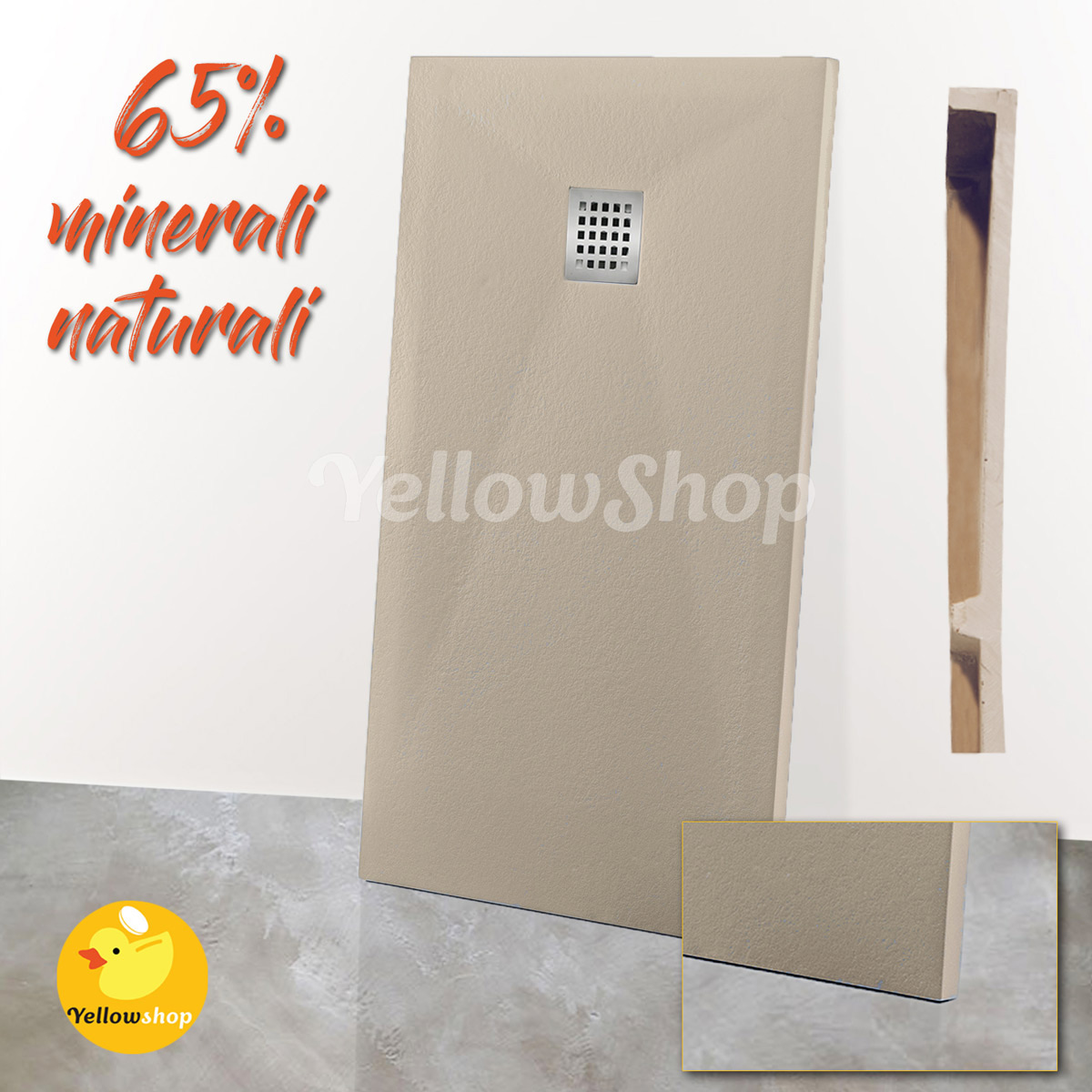 Piatto Doccia Slim 70x120.Piatto Doccia Slim Marmo Resina Effetto Pietra 70x120 Sottile Beige Box Bugnato Ebay